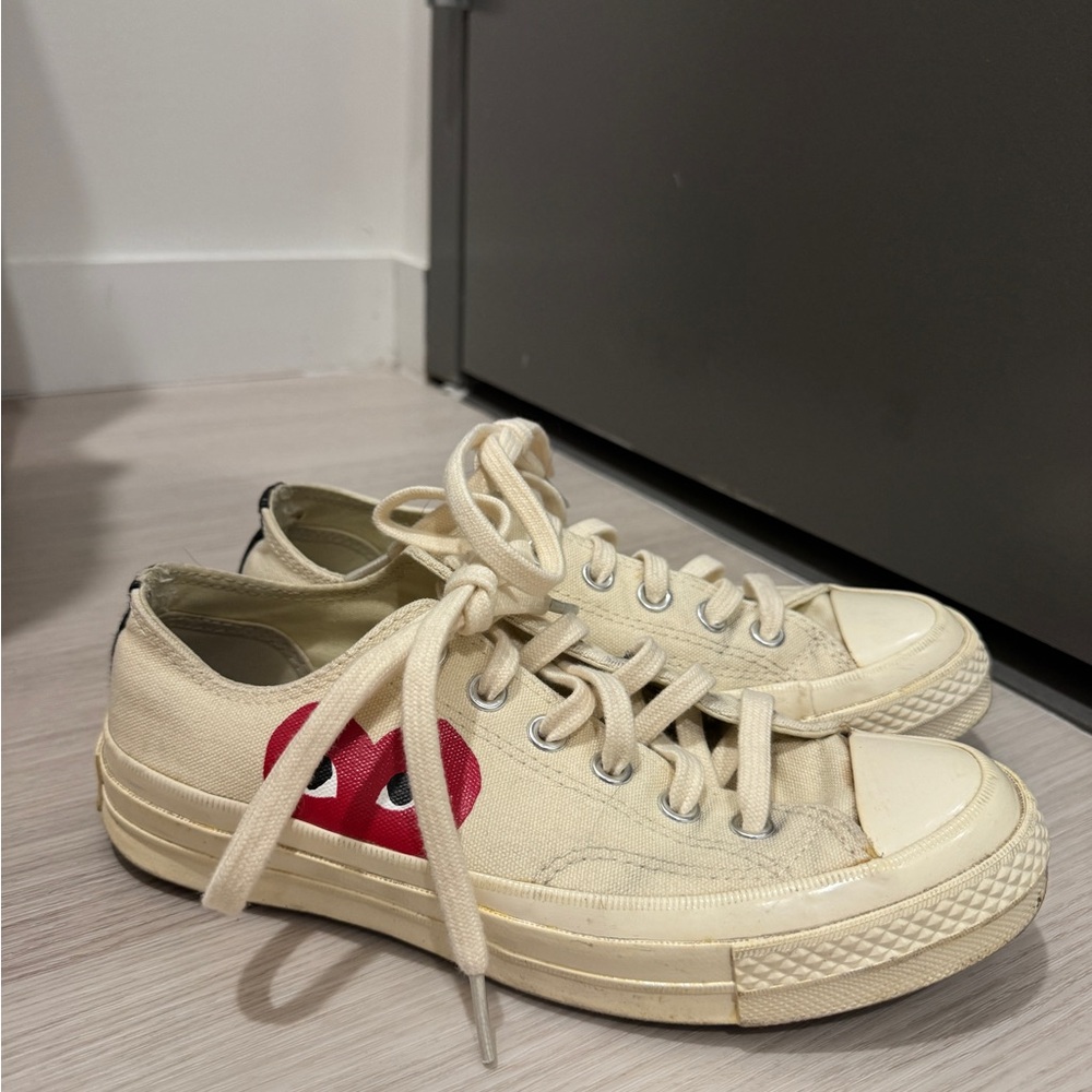 CDG Cream Sneakers Low Top